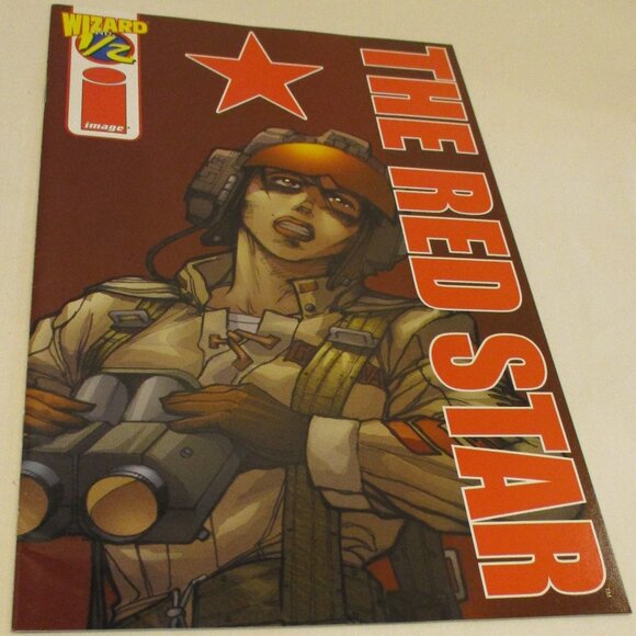 The Red Star Wizard 1/2 Medium Black Red White Graphic Comic Book With COA - Picture 3 of 6